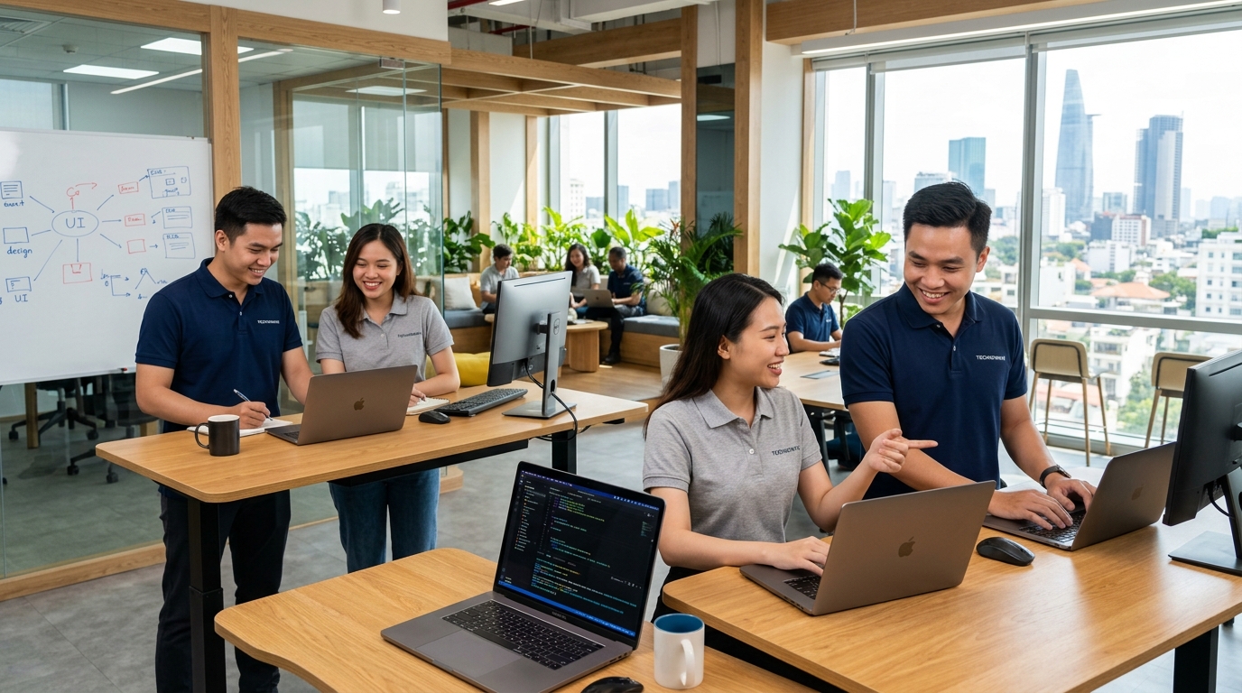 Áo Polo Tech Startup: Tinh Thần Agile, Phóng Khoáng & Bản Lĩnh Công Nghệ