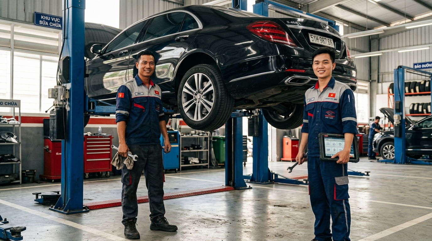 Áo Đồng Phục Garage Ô Tô & Xe Máy: Chống Bám Dầu Nhớt, Bền Bỉ Cơ Khí & Phong Thái Chuyên Gia Máy Móc