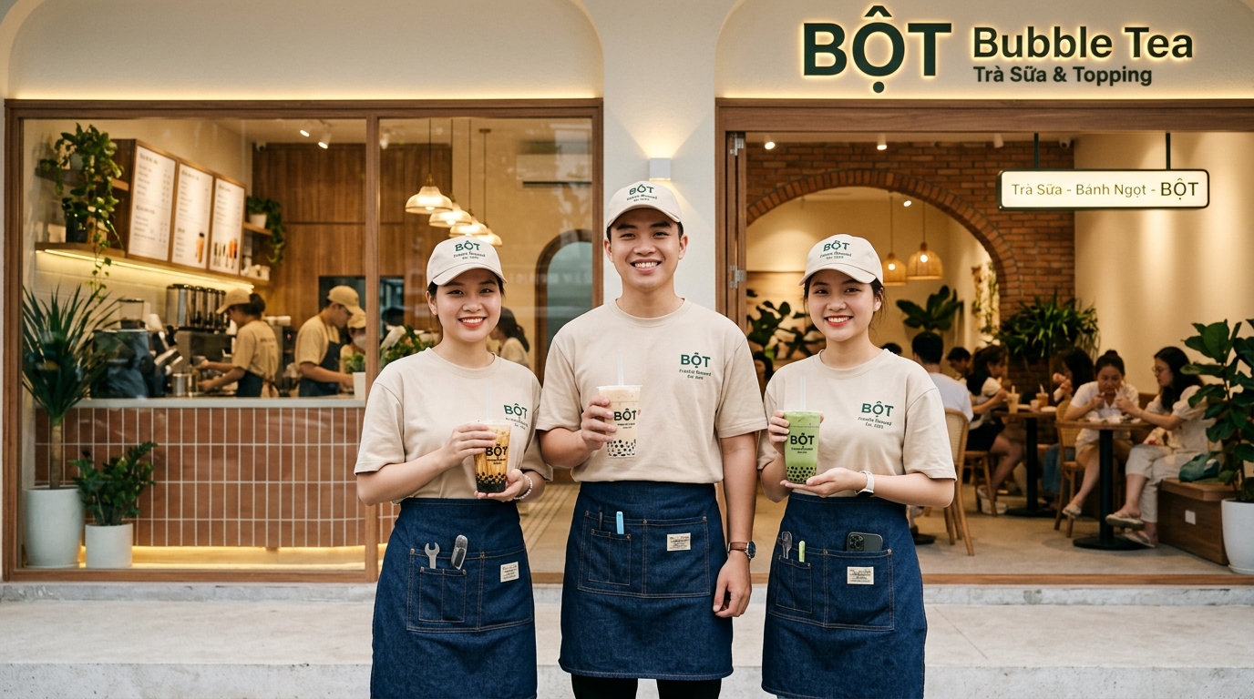 Nón Kết Đồng Phục F&B: Giải Pháp Vệ Sinh An Toàn & Điểm Nhấn Nhận Diện Đắt Giá