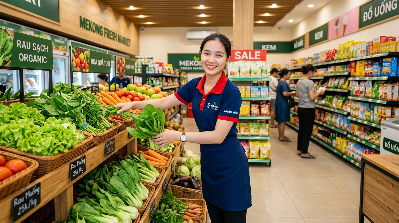 Đồng Phục Siêu Thị Mini: Bền Chắc, Năng Động & Nổi Bật Giữa Hàng Hóa
