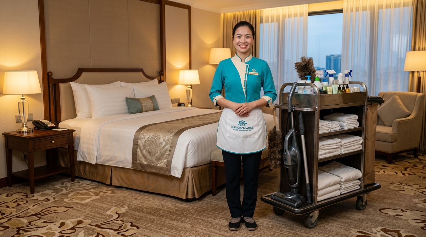 Áo Vệ Sinh Công Nghiệp & Buồng Phòng: Kháng Hóa Chất Tẩy Rửa, Năng Động & Bền Bỉ Vượt Trội